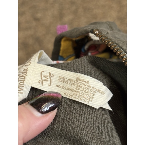 Matilda Jane Floral Patchwork Zip Hoodie M - Picture 4 of 5